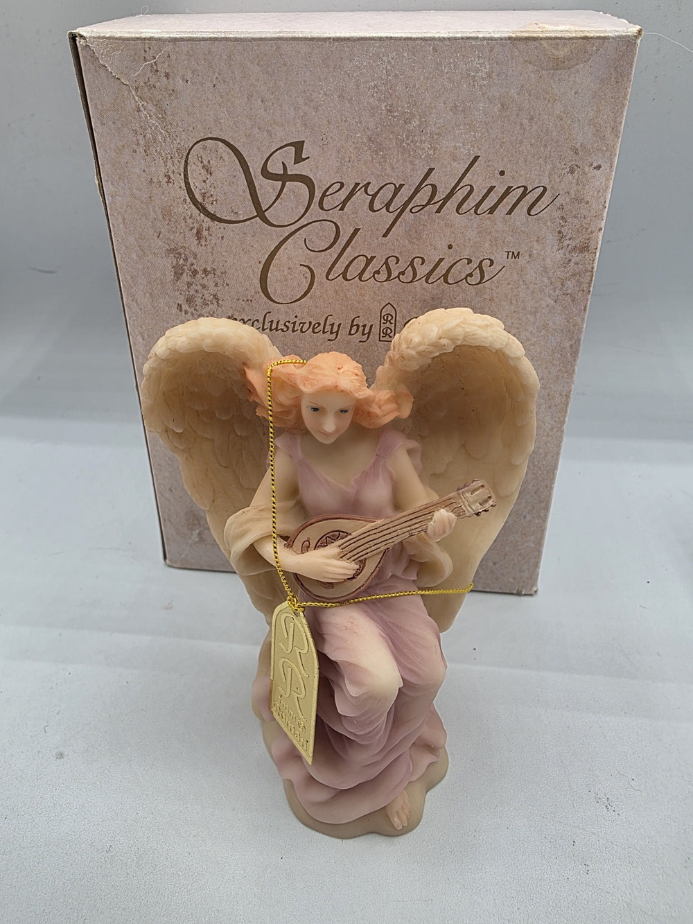 Seraphim  Classics "LYDIA"~Angel Playing Mandolin #63664 Figure